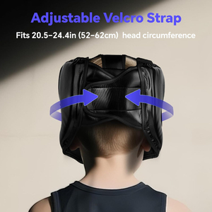 Venta al por mayor Sanda Head Guard Boxeo Casco Ajustable Casco de Boxeo para Entrenamiento Kick Boxing Casco - Product Image 4