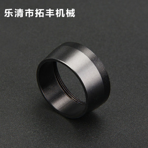 La39 Black Aluminum Ring <b>Button</b> Accessory Metal Round Milling Machine Cnc Lathe Non Standard Machining - Product Image 3