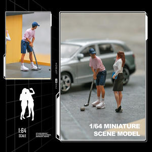 Mini Golf Hommes 1/64 Résine Poupée Modèle Nouvelle Condition Macro Caractère Sable Table Photographie Scène Petite Personne En Gros - Product Image 4