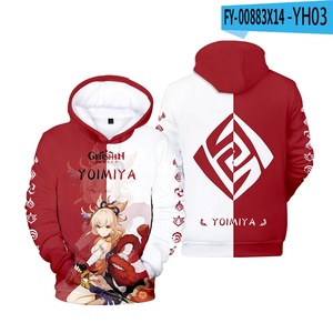 Combinaison de sport à capuche à imprimé 3D Genshin Impact - Product Image 2