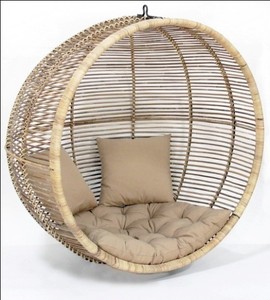 Fauteuil suspendu de luxe en forme d'œuf pour jardin et hôtel - Product Image 1