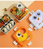 Approvisionnement d'usine mignon personnage dessin animé enfant boîte à lunch pour le stockage des aliments boîte à bento en acier inoxydable pour l'école pique-nique en plein air