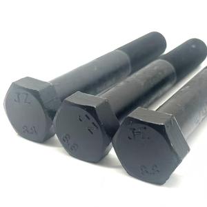 Boulons à tête hexagonale en acier allié oxydé noir pour la fixation des pièces de roues - Product Image 3