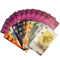 Boîte en papier personnalisée, écologique et durable avec couvercle et base pour jeu de cartes de tarot et guide, vente en gros