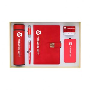 Ensemble personnalisé de haute qualité avec logo comprenant un carnet, une tasse isotherme, un stylo, une clé USB, un porte-cartes de visite, un cadeau - Product Image 1