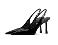 Sandales à talons hauts pour femmes, à bout pointu, avec bride à boucle, chaussures habillées tendance