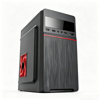 Boîtier PC compact Micro ATX Mini ITX à succès avec 4 emplacements PCI, ventilations en maille pour HDD/SSD et 3 ventilateurs – Accessoires pour PC de jeu