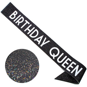 Écharpe de fête d'anniversaire rectangulaire personnalisée en or rose pailleté « C'est mon anniversaire » pour la décoration de l'épaule - Product Image 5