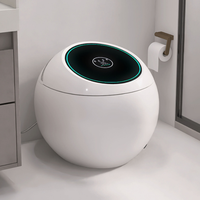 Nouvelle toilette intelligente en céramique colorée en forme d'œuf, lavage automatique, WC intelligent pour salle de bain