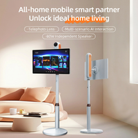 Écran tactile Android 14 de 27 à 32 pouces, téléviseur intelligent, support de sol mobile, signalisation numérique pour la maison, le bar, le restaurant
