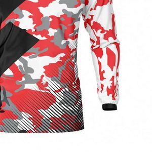 Maillot de motocross personnalisé pour homme, sublimation sur mesure, coupe décontractée et confortable, modèle vierge - Product Image 4