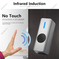 Interrupteur de déverrouillage de porte infrarouge, bouton de sortie sans contact, coque métallique, sortie retardée, capteur infrarouge