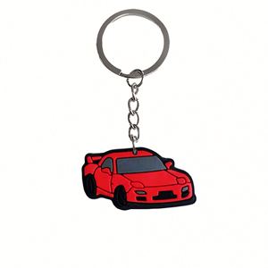 Wholesale Hot Selling Factory Supplier Car Shape Custom logo 3d Keychain Pvc Car Keychain - Product Image 3