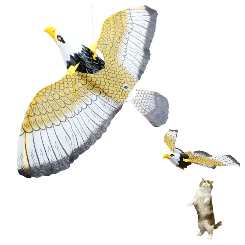 Интерактивные игрушки для кошек, электрическая подвесная птица орла, летающая птица, игрушка для котят и собак, игрушки для кошек и собак, домашних животных