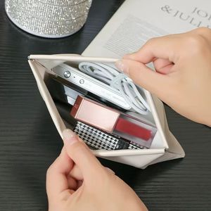 Mini PU Coin <b>Purse</b> With Snap Closure White <b>Small</b> Daily Use Travel Storage Unisex - Product Image 1