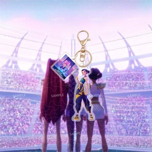 Móc khóa acrylic hoạt hình KPOP DEMON HUNTERS 2 cái/bộ, in hai mặt, móc khóa Rumi Mira, quà tặng cho fan, mặt dây chuyền - Product Image 2