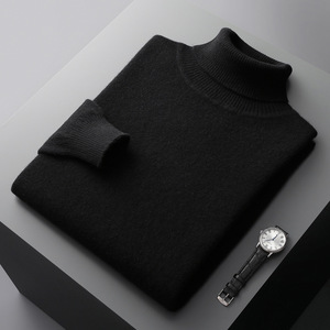 SW037 Otoño Invierno colección nuevo Color sólido <span class=keywords><strong>cuello</strong></span> <span class=keywords><strong>alto</strong></span> montaña 100% suéter de lana hombres jóvenes estilo Casual de talla grande <span class=keywords><strong>cuello</strong></span> <span class=keywords><strong>alto</strong></span> - Product Image 4