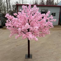 Pohon Bunga Sakura Buatan Grosir untuk Latar Belakang Pernikahan |   Pohon Sakura Palsu 7FT dalam Pot dengan Batang Fiberglass