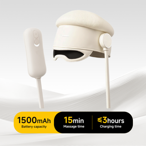 Air <span class=keywords><strong>Hot</strong></span> Com press Massage gerät Silent Design Drahtlose Kopf-und Augen massage 35 ° C-45 ° C Wärme entlastung für Migräne und Schlafmittel - Product Image 3