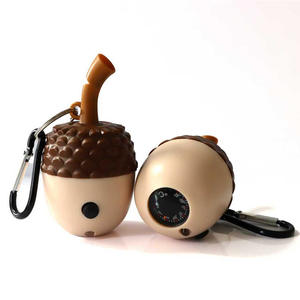 Multifunctional Pine Cone Survival Tool With Compass <b>Magnifier</b> Thermometer Whistle LED <b>Light</b> Keychain For Hiking Camping - Product Image 3