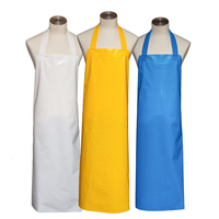 Vente en gros de bavette de travail en TPU imperméable robuste pour boucher, tablier sans manches lavable pour le nettoyage