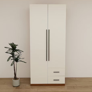 <span class=keywords><strong>Armoire</strong></span> de <span class=keywords><strong>chambre</strong></span> principale moderne, robuste, démontable, grande capacité, avec tiroirs, fabriquée en panneau écologique de 18 mm - Product Image 2