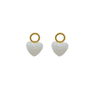Pendientes Colgantes en Forma de Corazón, Acero Inoxidable 316L, Baño de Oro PVD, Joyería de Moda Sostenible y Resistente - Product Image 1