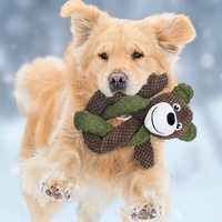 Jouets en peluche couineurs pour chiens de taille moyenne et grande, jouets à mâcher durables pour mâcheurs agressifs, jouets d'auto-entretenissement pour le nettoyage des dents