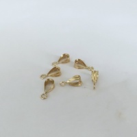 Fermoirs de locket petits en or rempli 14 carats sans ternissement pour collier, bracelet, fabrication de bijoux, accessoires