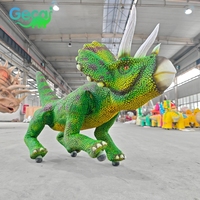 GECAI Animatronischer Triceratops Roboter-Hund Dinosaurier |   Lebensgroßes Realistisches Simulationsmodell für Park- und Museumsausstellungen