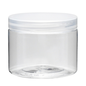 Envase Cosmético Transparente de Grado Alimenticio de 500 ml, 250 ml, 100 ml, PET, para Sombra de Ojos, Crema para el Cuidado de la Piel, Tapa de Aluminio y Plástico - Product Image 1