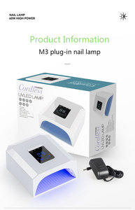 60W Cordless UV LED Nail Lamp 36 Beads Rechargeable Quick Dry Gel Polish Dryer for Professional Manicure - Product Image 6