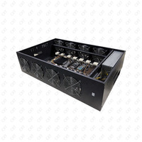 Boîtier graphique pour ordinateur gamer, tour de pc pour carte mère cpu et serveur, compatible avec processeur PSU, SSD et cpu, socket ajouré