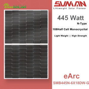 Panneau solaire monocristallin léger <span class=keywords><strong>445Wp</strong></span> haute résistance avec composants haute puissance encadrés pour photovoltaïque - Product Image 3