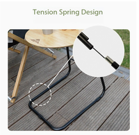Table basse moderne en bambou et fer, design créatif, avec rangement, portable et pliable, pour salon et extérieur, mobilier de luxe pour cour