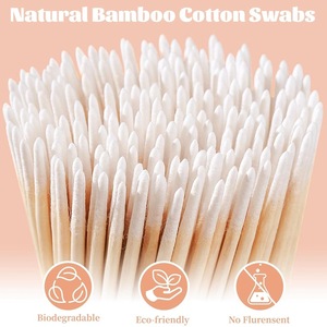 Hisopos de algodón Bonson para maquillaje permanente, 10 cm, con mango de madera, tres capas de algodón absorbente, para limpieza de tatuajes y maquillaje. - Product Image 5