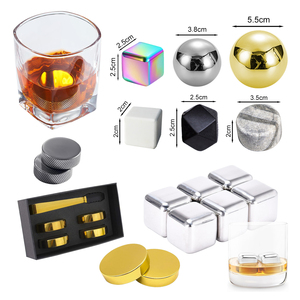 Logo personnalisé couleur taille garde vos boissons froides argent or gris blanc noir whisky pierre glace pierre glaçon - Product Image 4