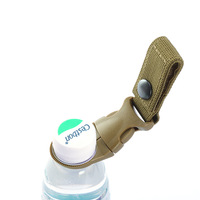 Nouvelle arrivée Camping en plein air et alpinisme Portable bouteille d'eau porte-anneau en plastique suspendu boucle Clip