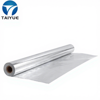 Rouleau de tissu tissé en aluminium réfléchissant à 97 %, barrière radiante ignifuge pour système de toiture et de paroi d'entrepôt en métal et acier