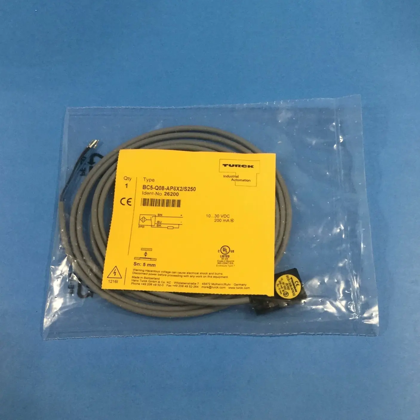 TURCK Capacitive Proximity Sensor BCT10-S30-UP6X2T-H1151