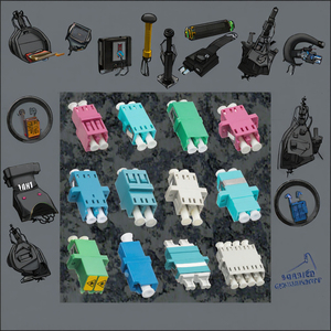 Bộ chuyển đổi sợi quang RGC Single-Mode Multi-Mode LC <span class=keywords><strong>SC</strong></span> FC ST <span class=keywords><strong>Om3</strong></span> Om4 G652D, đầu nối nhanh FTTH, nhựa LC-LC, mặt bích, bảo hành 1 năm - Product Image 3