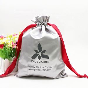 Sac à bijoux en satin écologique avec cordon de serrage, logo personnalisé, petite pochette pour cadeaux, emballage anti-poussière pour le rangement des bijoux - Product Image 1