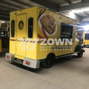 2026 New Design Mobile Kitchen Food Cart Hot Dog <b>Coffee</b> Ice Cream Van Street Food Electric Catering Cart Mobile Food Kiosk - Product Image 3