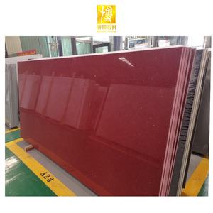 Pierre <span class=keywords><strong>de</strong></span> quartz rouge BOTON STONE, cristal <span class=keywords><strong>de</strong></span> quartz rouge poli, pierre artificielle rouge étincelante, carrelage <span class=keywords><strong>de</strong></span> sol en pierre artificielle, <span class=keywords><strong>dalle</strong></span> <span class=keywords><strong>de</strong></span> quartz artificielle - Product Image 1