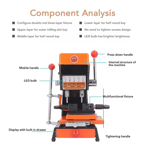 368A toàn bộ chìa khóa xe Cắt Bản sao nhân bản máy sao chép Chìa Khóa Công Cụ Thợ Khóa PLC lõi 220V kim loại luyện kim máy móc - Product Image 3