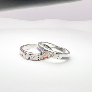 Bague Anime Ninja <span class=keywords><strong>Hinata</strong></span> <span class=keywords><strong>Akatsuki</strong></span> Sharingan Bague de couple ajustable Halloween Cosplay Accessoires de mode - Product Image 1