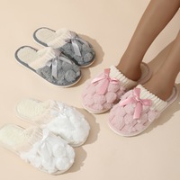 Pantoufles d'Intérieur Décontractées pour Femmes, Confortables et Chaudes avec Doublure en Peluche, Chaussons en Coton
