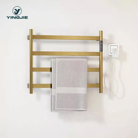 Toallero eléctrico moderno de acero inoxidable 304, calentador de toallas de secado inteligente, montado en la pared