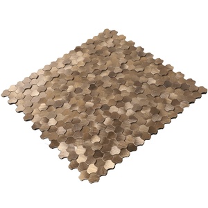 Carrelage mosaïque 3D auto-adhésif en aluminium pour crédence de cuisine, à peler et coller, pour la décoration intérieure - Product Image 5