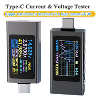 Testeur KWS-X1 4V-30V 12A Type C, Voltmètre, Ampèremètre, Détection de Charge Rapide, Mesure de Capacité, Mesure d'Ondulation